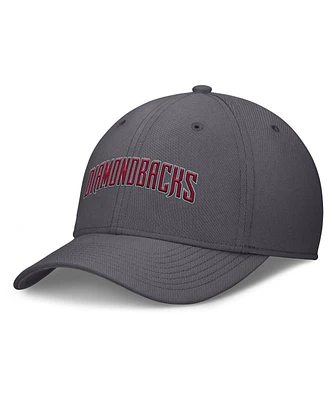 Nike Men's Gray Arizona Diamondbacks Swoosh Performance Flex Hat