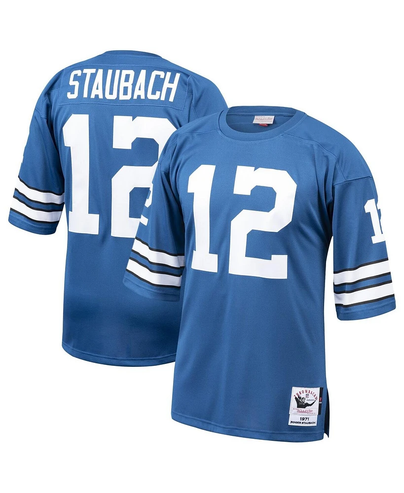 Mitchell & Ness Men's Roger Staubach Navy Dallas Cowboys 1971 Authentic Jersey