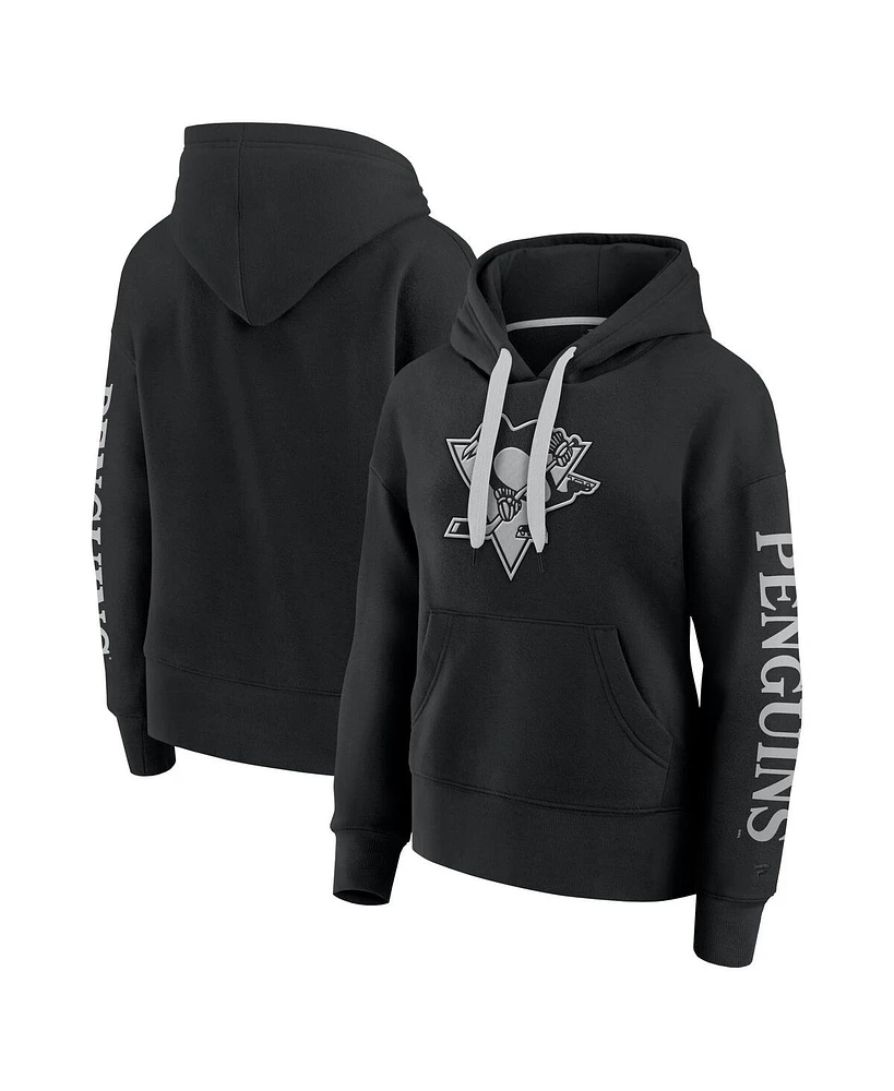 Fanatics Women's Black Pittsburgh Penguins Elements Next Pullover Hoodie