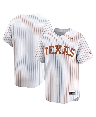 Nike Men's White Pinstripe Texas Longhorns College Limited Baseball Jersey