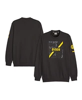 Puma Men's Black Borussia Dortmund FtblCore Graphic Pullover Sweatshirt