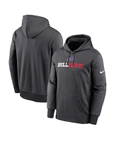 Nike Men's Anthracite Buffalo Bills Billieve Performance Fleece Pullover Hoodie