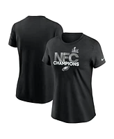 Nike Women's Black Philadelphia Eagles 2024 Nfc Champions T-Shirt