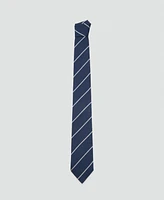 Mango Men's Striped Silk Cotton Tie