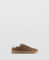 Mango Men's Suede Mixed Sneakers