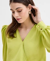 I.n.c. International Concepts Women's Tie-Front Blouse, Exclusively at Macy's