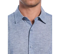 Cubavera Men's Classic-Fit Linen Blend Short Sleeve Button-Front Shirt