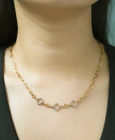 Wrapped in Love Diamond Rhombus Link Necklace (1/4 ct. t.w) in 14k Yellow Gold, Exclusively at Macy's