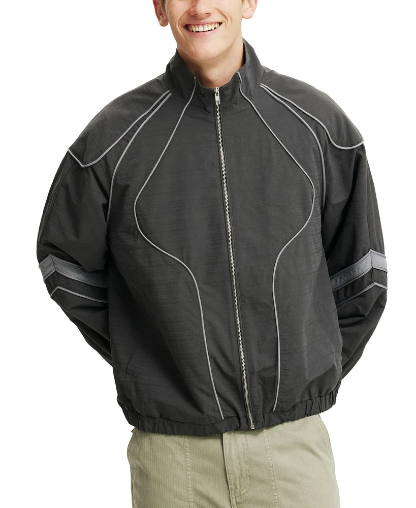 Cotton On Men's Paneled Racer Jacket