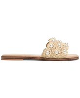 Aldo Women's Gizelle Pearl Embellished Flat Slide Sandals