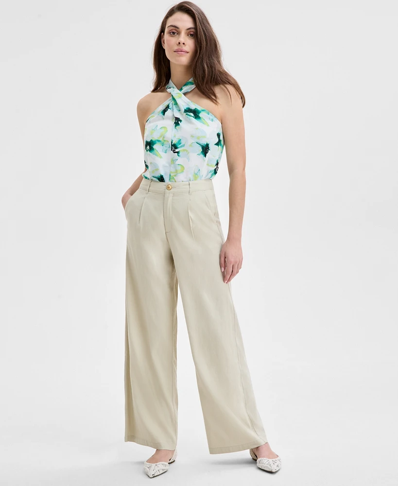 I.n.c. International Concepts Women's High Rise Wide-Leg Pants, Exclusively at Macy's