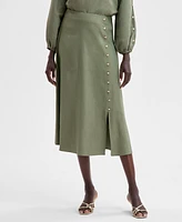 I.n.c. International Concepts Women's Side Button Skirt, Exclusively at Macy's