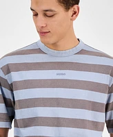Hugo by Boss Men's Dockoe Relaxed-Fit Stripe T-Shirt