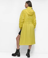 Dkny Women's Coated Satin Anorak Jacket