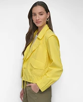 Dkny Women's Cropped Trench Jacket