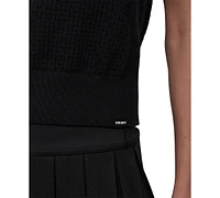 Dkny Sport Women's Open-Knit Sleeveless V-Neck Sweater