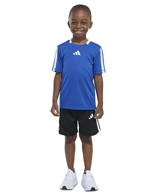 adidas Toddler & Little Boys Short-Sleeve Soccer T-Shirt Shorts, 2 Piece Set