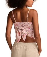 Lucky Brand Women's Hanky-Hem Scarf Top