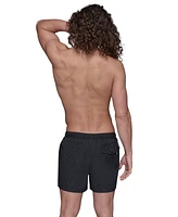 Karl Lagerfeld Paris Men's Regular-Fit Quick-Dry 5" Swim Trunks with Boxer Brief Liner