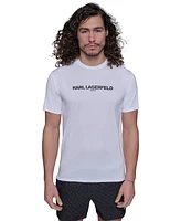 Karl Lagerfeld Paris Men's Regular-Fit Logo Graphic Rash Guard