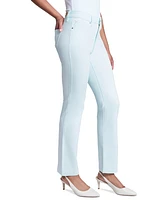 Jones New York Women's Lexington Mid Rise Straight Leg Denim Jeans