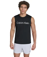 Calvin Klein Men's Logo Sleeveless Swim Rash Guard