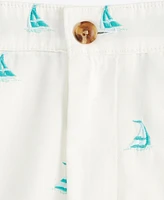 Club Room Men's Regular-Fit Sailboat Embroidered 9" Shorts, Exclusively at Macy's