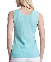 Jones New York Women's Sutton Ribbed Scoop-Neck Tank Top