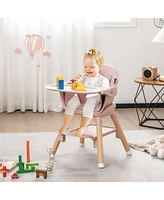 Gouun 6-in-1 Baby High Chair with Removable Dishwasher and Safe Tray