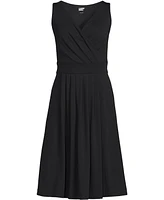 Lands' End Women's Petite Front Fit and Flare Dress