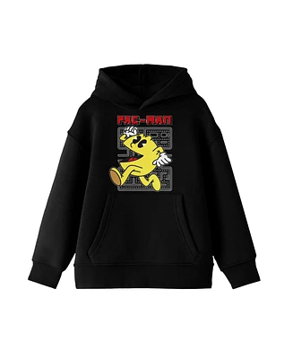 Pac-Man Boys Classic Arcade Character Black Sweatshirt-Large