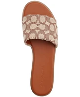 Coach Women's Holly Signature Jacquard Slip-On Sandals