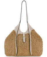 Patricia Nash Santorini Medium Woven Straw Satchel