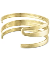 Ben Oni 18k Gold-Plated Stainless Steel Multi-Row Cuff Bracelet