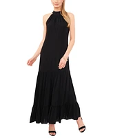 Vince Camuto Women's Halter-Neck Tiered Maxi Dress