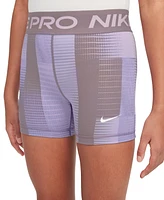 Nike Big Girls Pro Dri-fit Printed 5" Shorts
