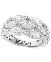 Effy Lab Grown Diamond Horizontal Cluster Ring (4 1/2 ct. t.w.) in 14K White Gold