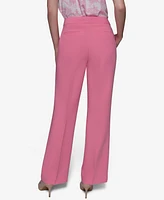 Karl Lagerfeld Paris Women's Straight-Leg Creased Pants