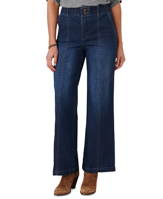 Democracy Women's "Ab" Solution High-Rise Wide-Leg Jeans