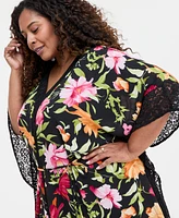 Jm Collection Plus Floral-Printed Dress, Exclusively at Macy's