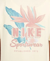 Nike Sportswear Big Kids Cotton Short-Sleeve Crewneck Graphic T-Shirt