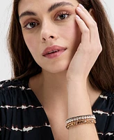 I.n.c. International Concepts Gold-Tone 4-Pc. Set Crystal Stretch Bracelets, Exclusively at Macy's