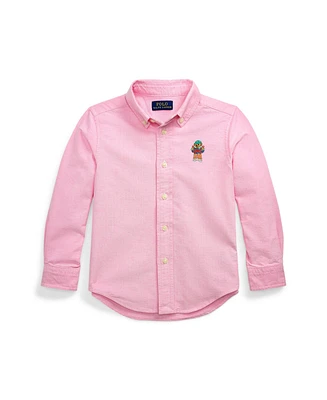 Polo Ralph Lauren Toddler and Little Boys Bear Oxford Shirt