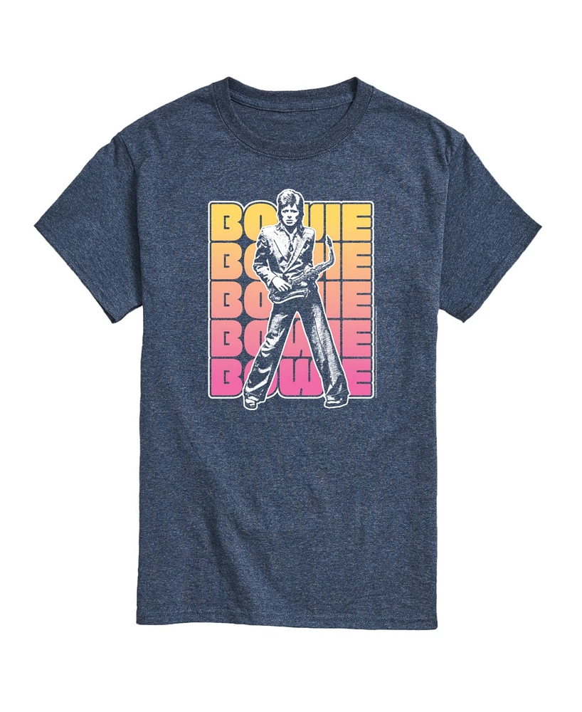 Airwaves Men's David Bowie Repeated Short Sleeve T-Shirt