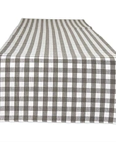 Design Imports Reversible Gingham-Buffalo Table Runner, 14" x 72"