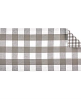 Design Imports Reversible Gingham-Buffalo Table Runner, 14" x 72"