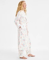 Charter Club Women's Cotton Printed Mother's Day Robe, Exclusively at Macy's