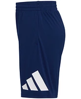 adidas Big Boys Elastic-Waistband Essentials Logo Shorts