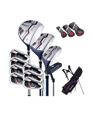 11 Pieces Complete Golf Club Package Set-Blue