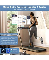 2.25HP 2 in 1 Folding Treadmill with App Speaker Remote Control